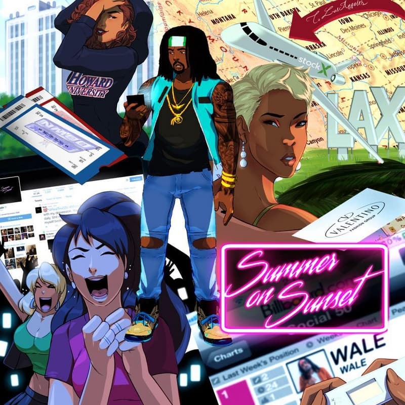 Wale Summer on Sunset Mixtape Cover