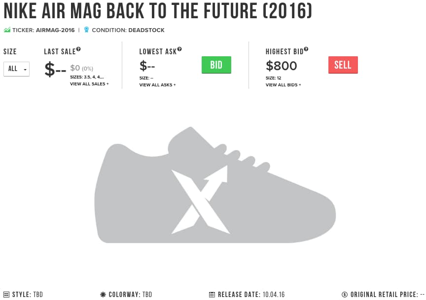 Nike MAG 2016 Release