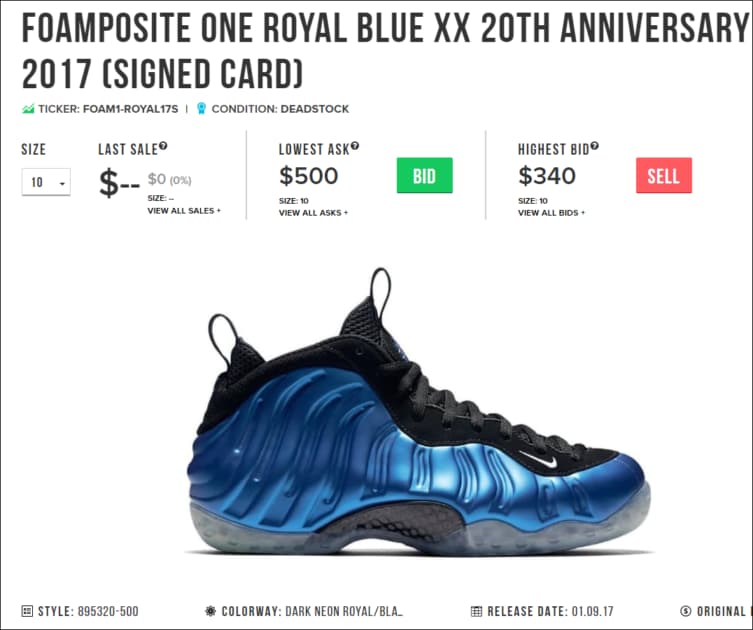 The Nike Air Foamposite One is 20 Years Old
