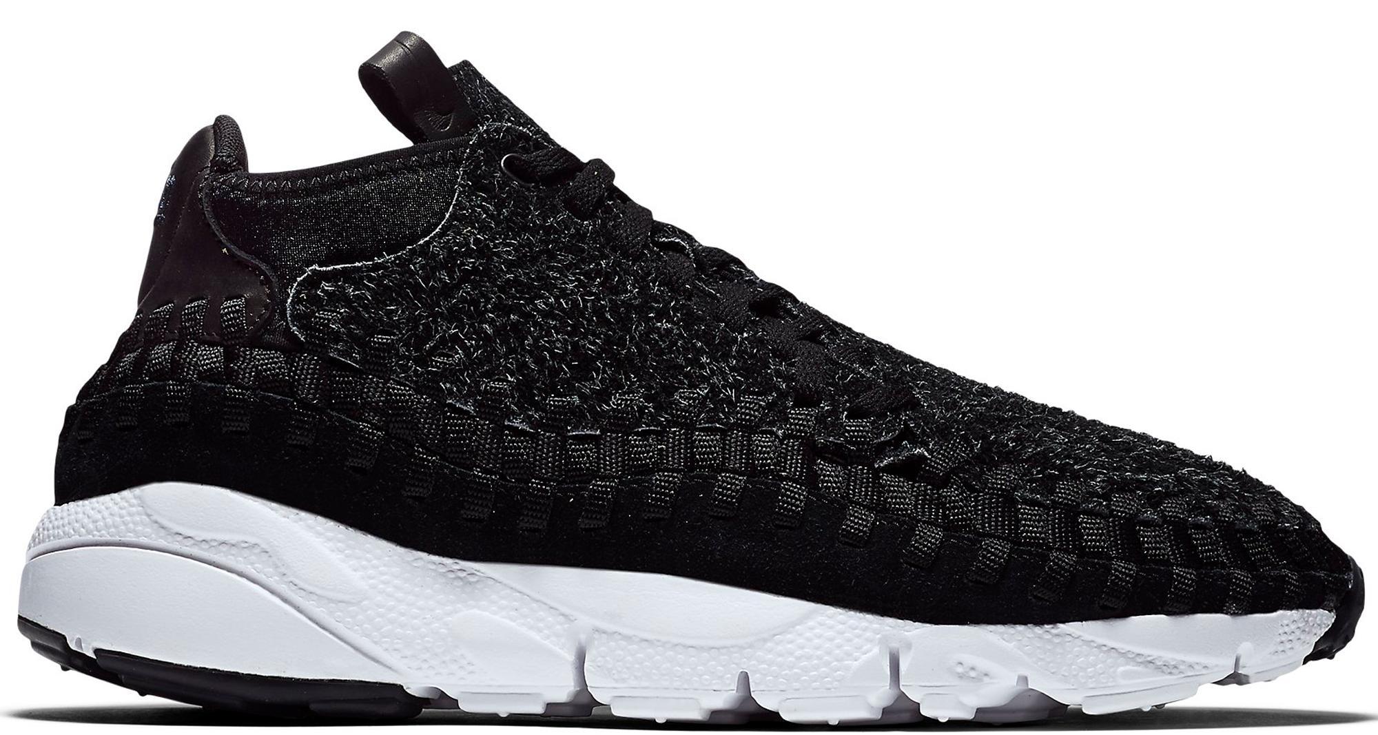 Nike Air Footscape Woven Chukka Black White
