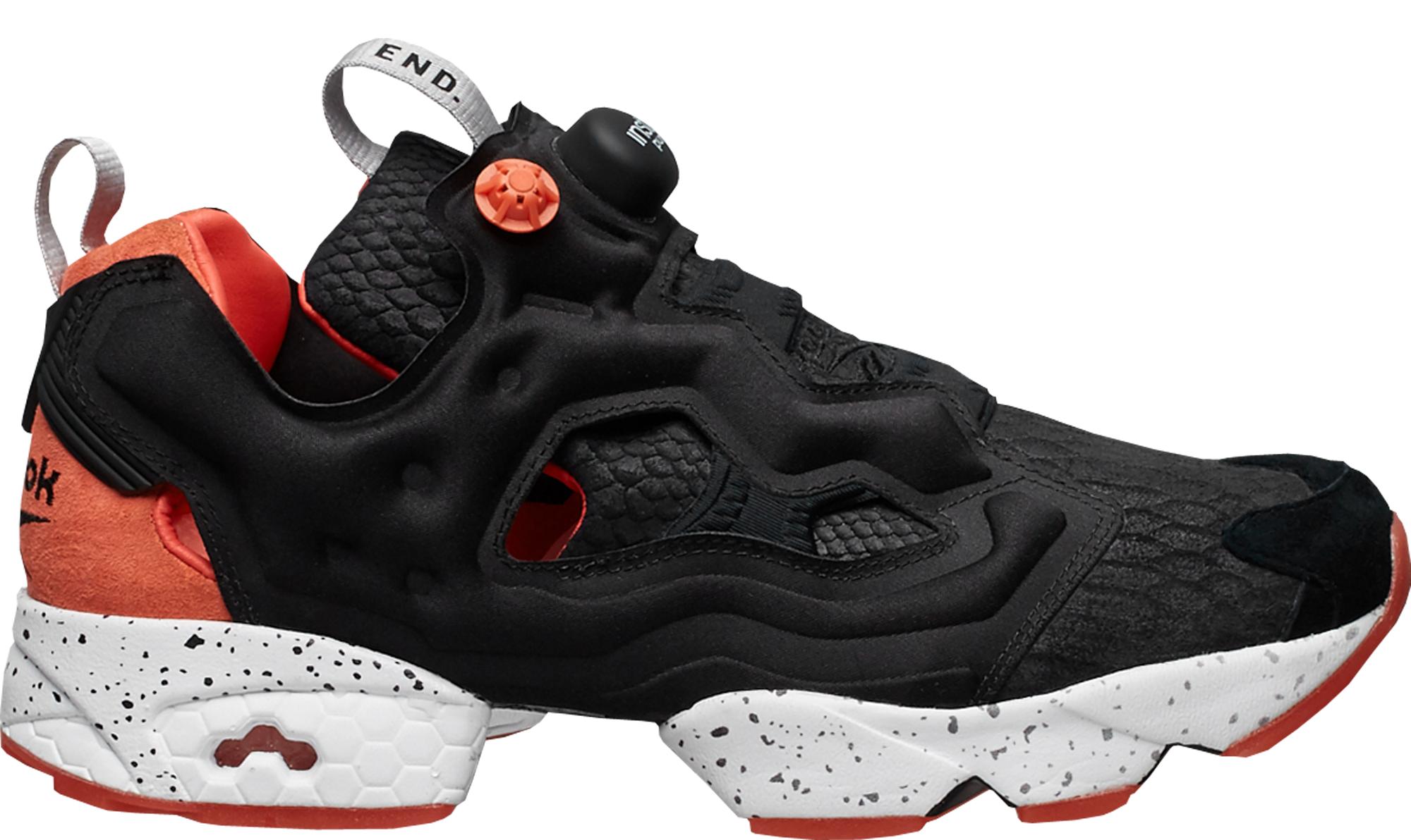 END x Reebok Instapump Fury Black Salmon