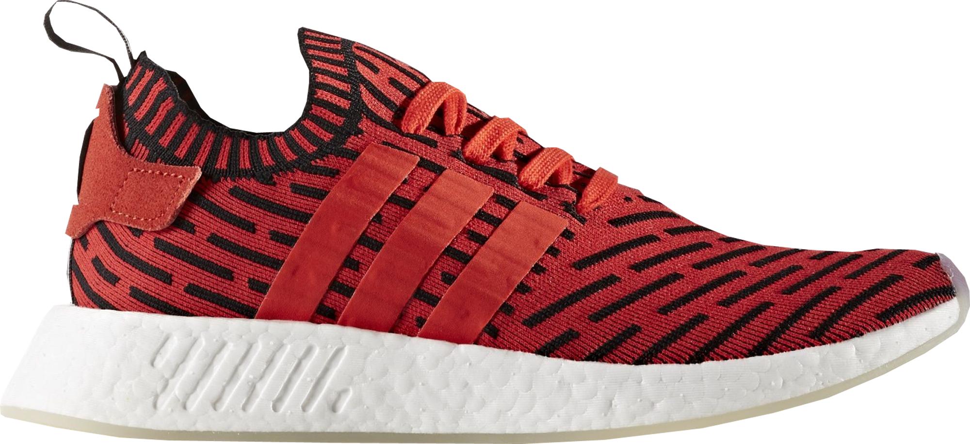 adidas NMD R2 Core Red Primeknit Two-Tone
