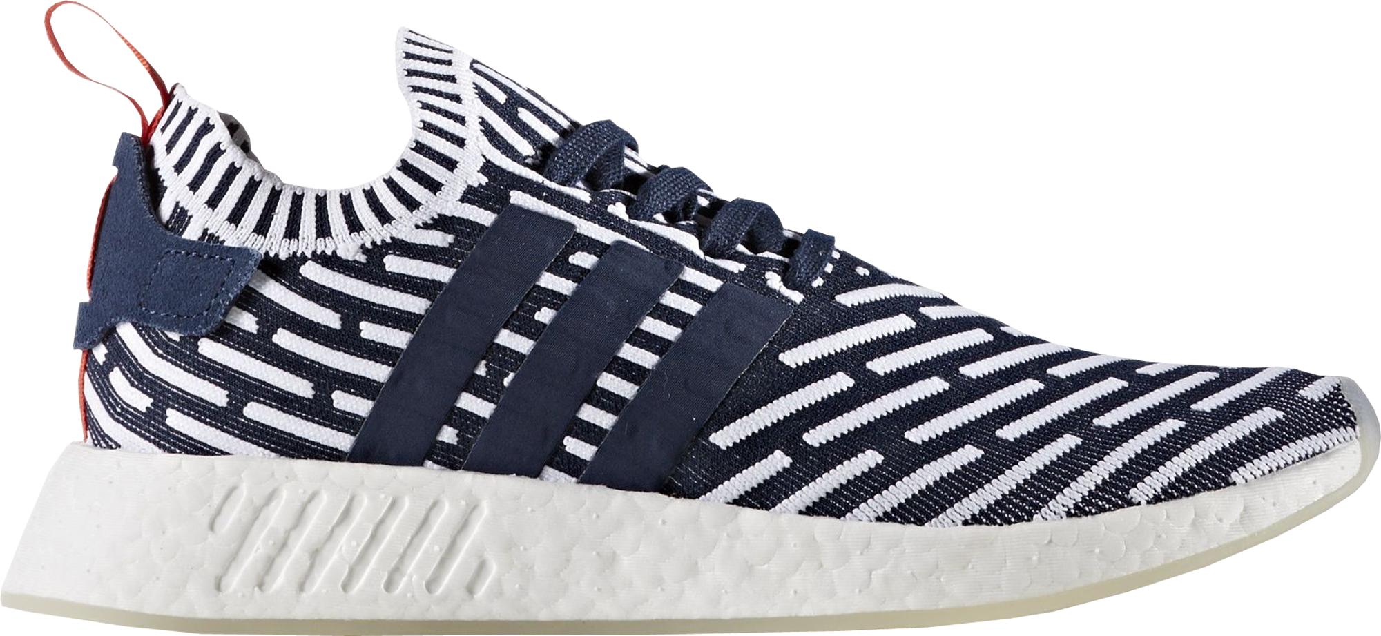 adidas NMD R2 Navy White Primeknit Two-Toned