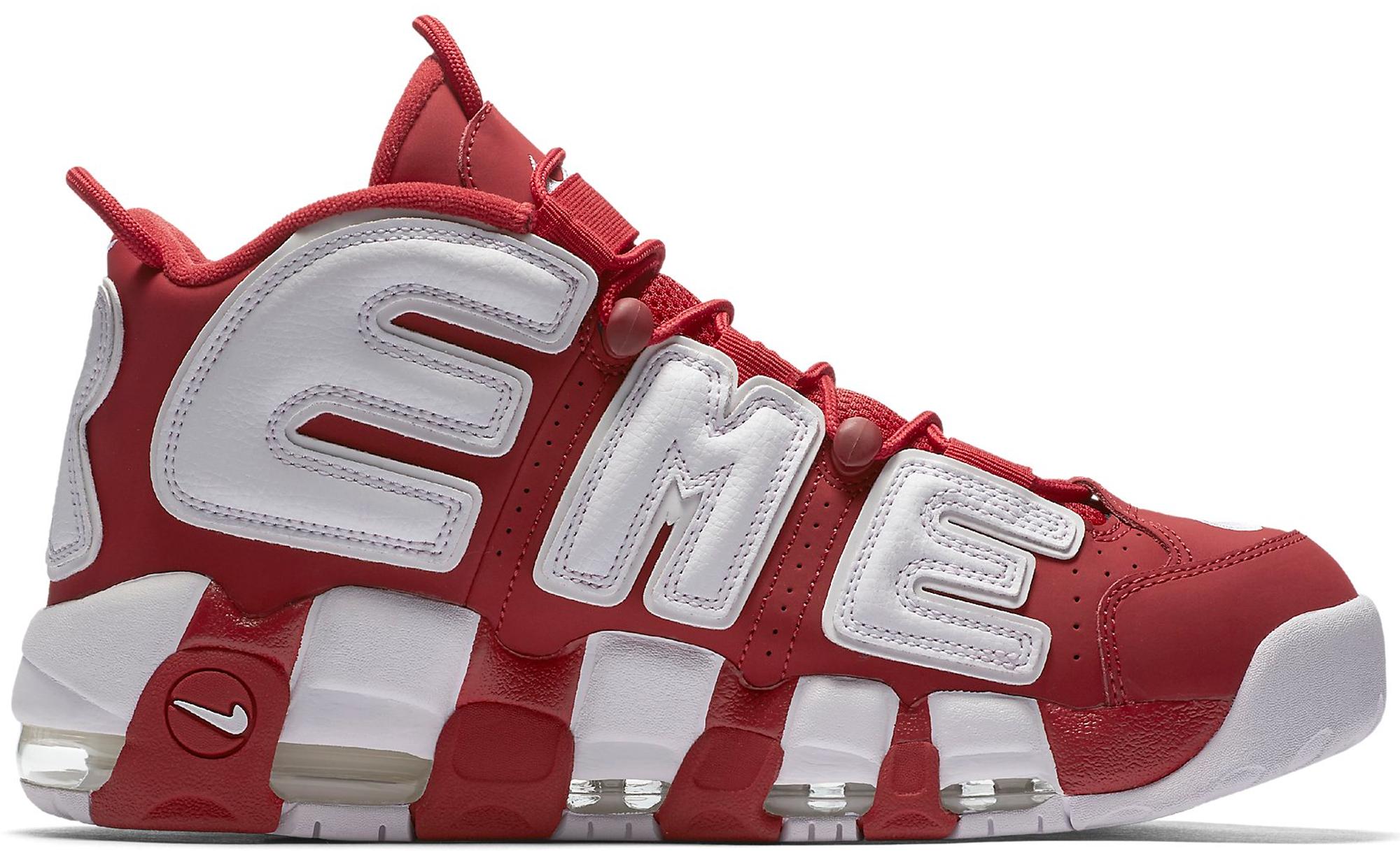 Nike Air More Uptempo Supreme Red -Size 11- 902290-600