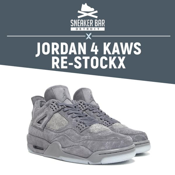 [ Winners Update! ]     Sneaker Bar Detroit x StockX Jordan 4 Kaws Re-StockX!