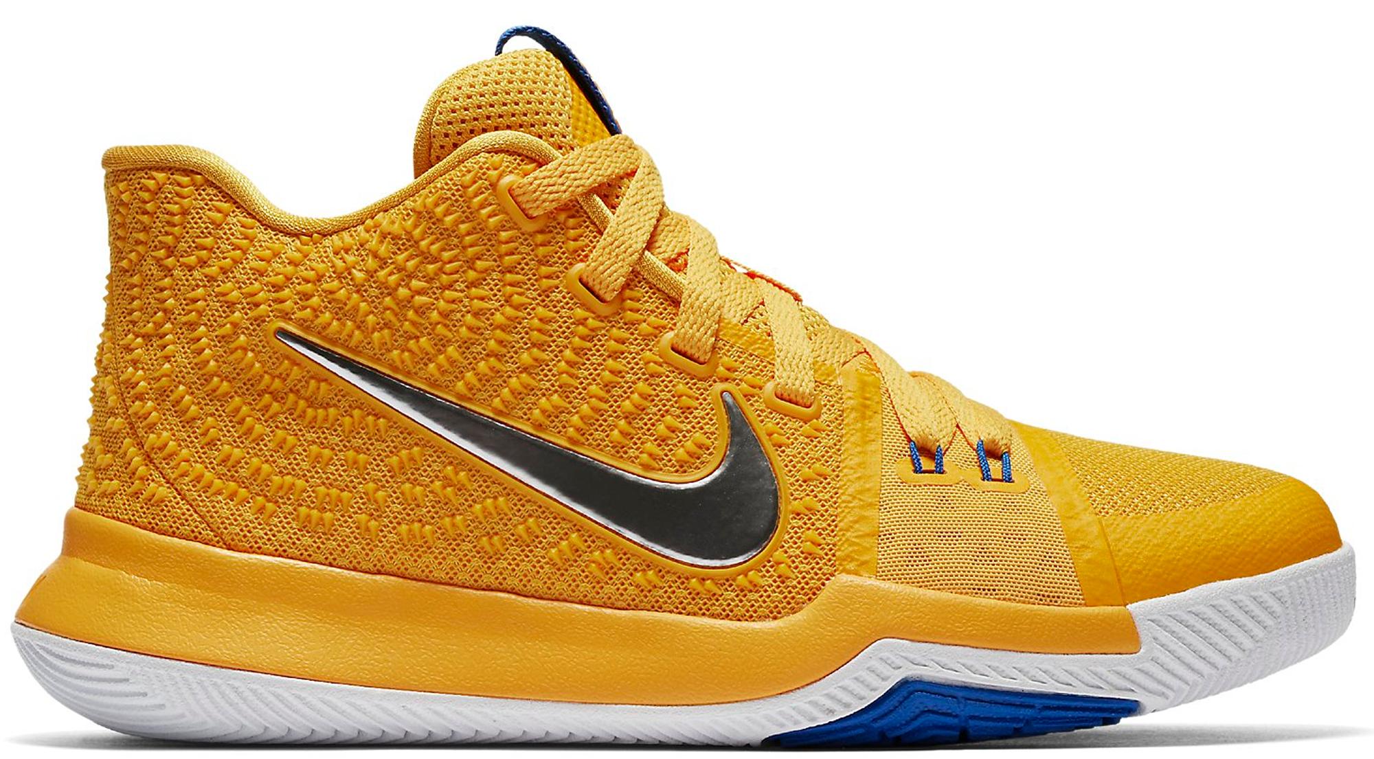 Nike Kyrie 3 GS University Gold Mac and Cheese Kids