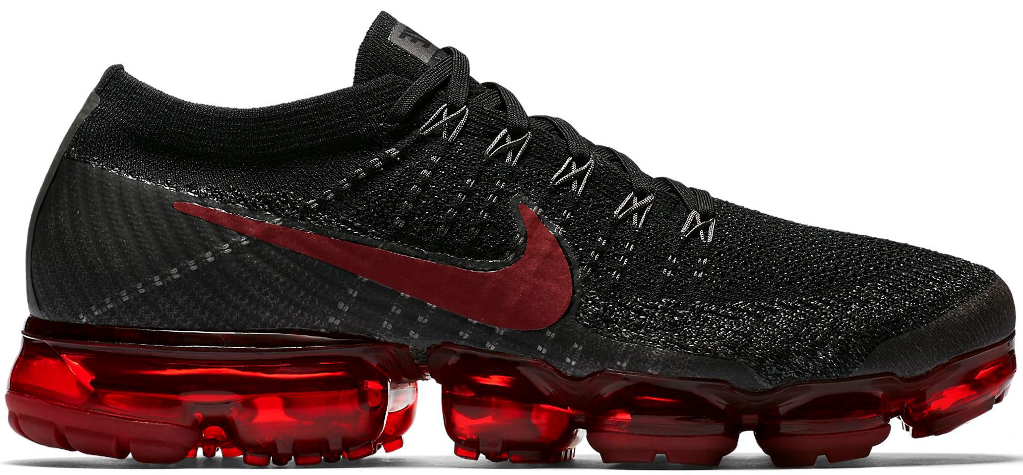 Nike Air VaporMax Flyknit Bred Black Red