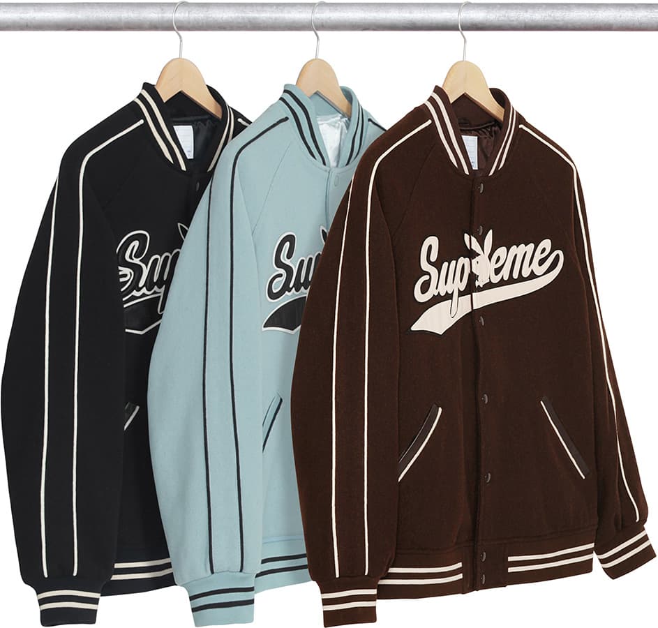 Best Supreme Clothing of 2017 - Supreme Playboy Wool Varsity Brown Jacket