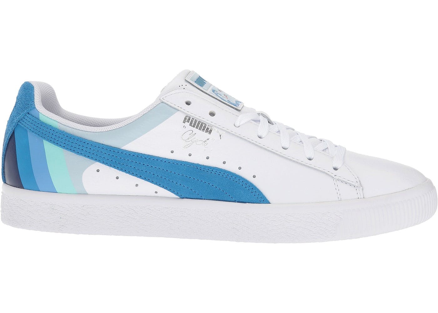 Pink Dolphin x Puma Clyde White French Blue