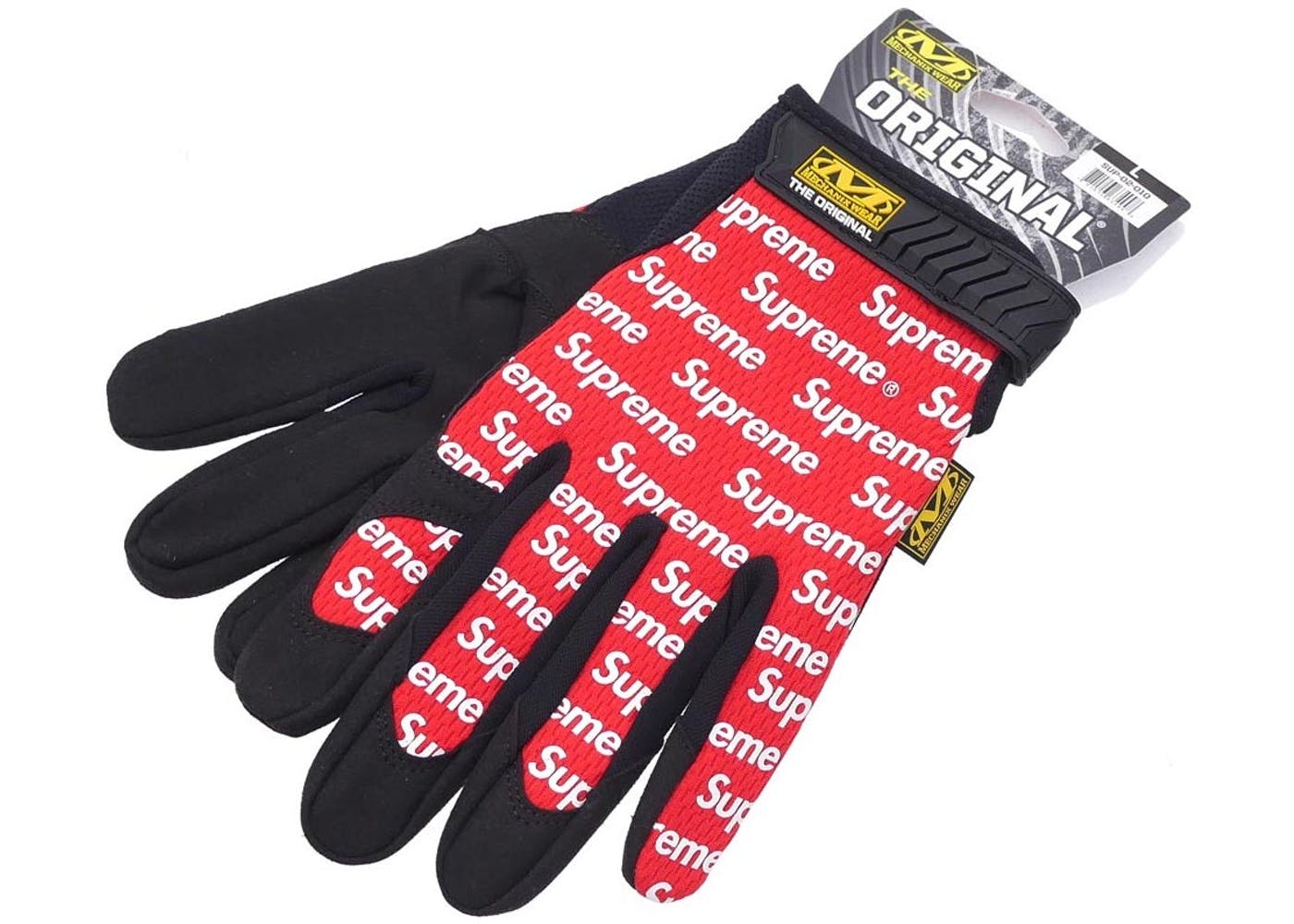 Red Supreme Mechanix Gloves