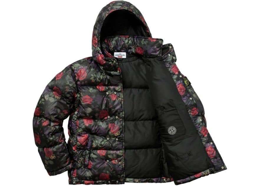 Reflective puffer Supreme x Stone Island