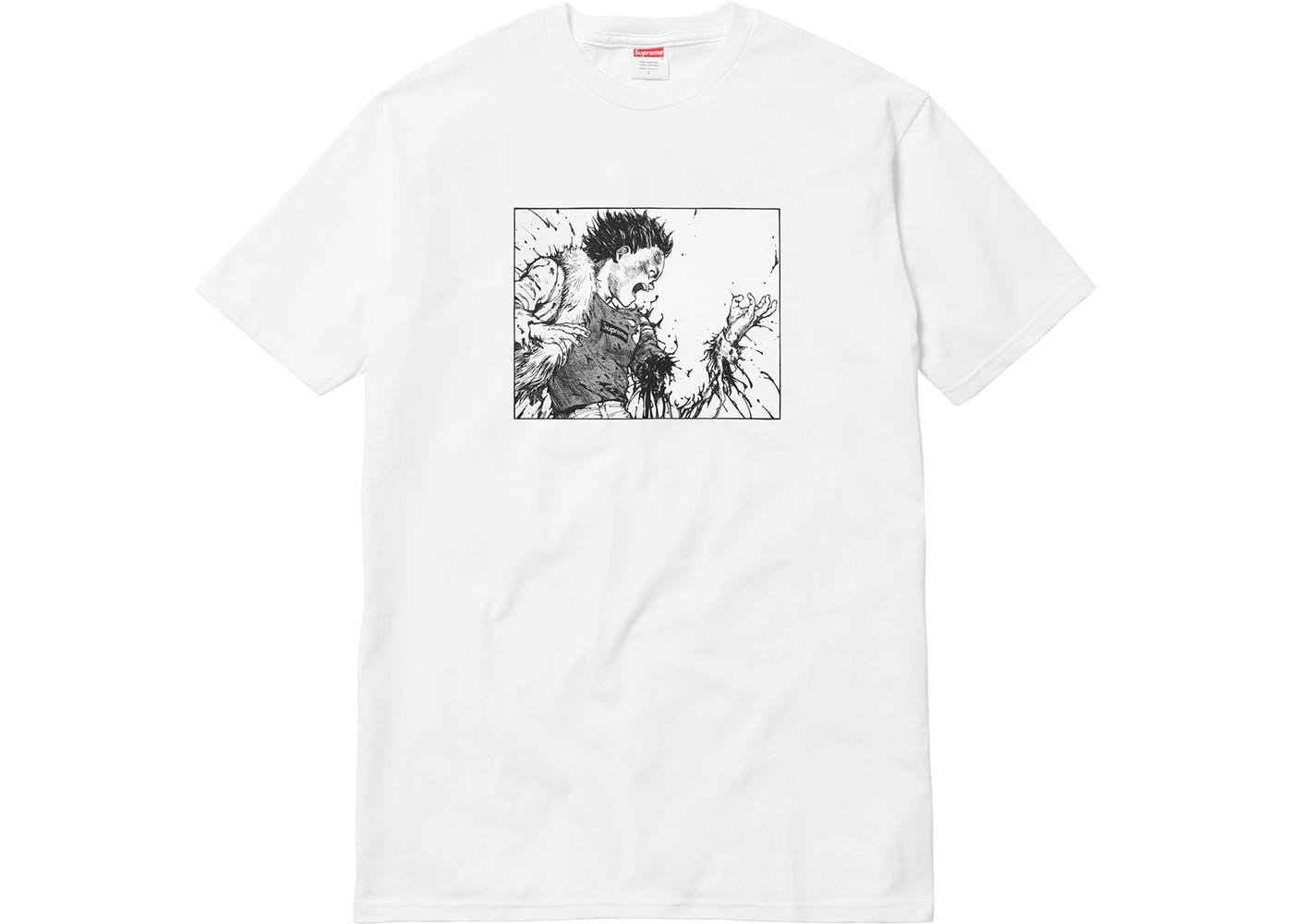 White Supreme AKIRA Arm Tee - StockX News