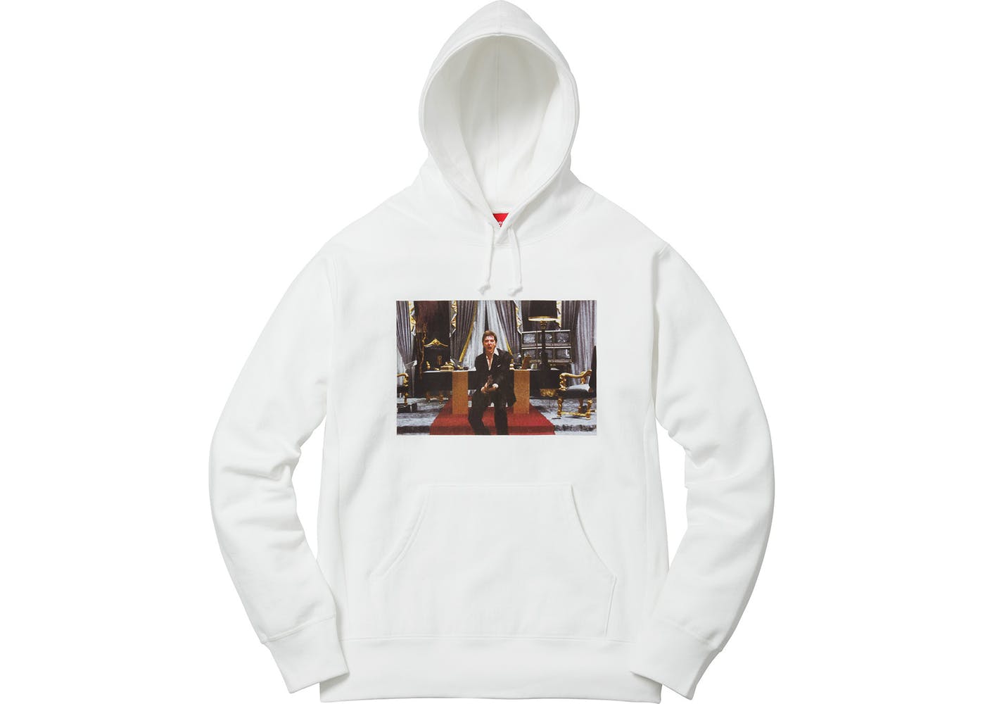 White Supreme Scarface Friend Hooded Sweatshirt