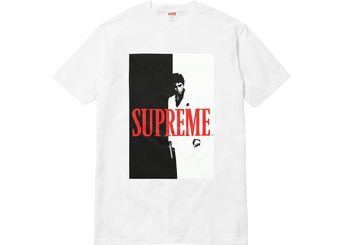 White Supreme Scarface Split Tee