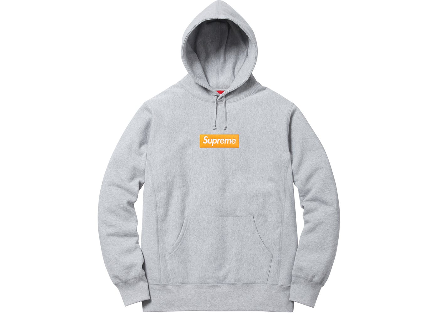 supreme box logo hooded grey