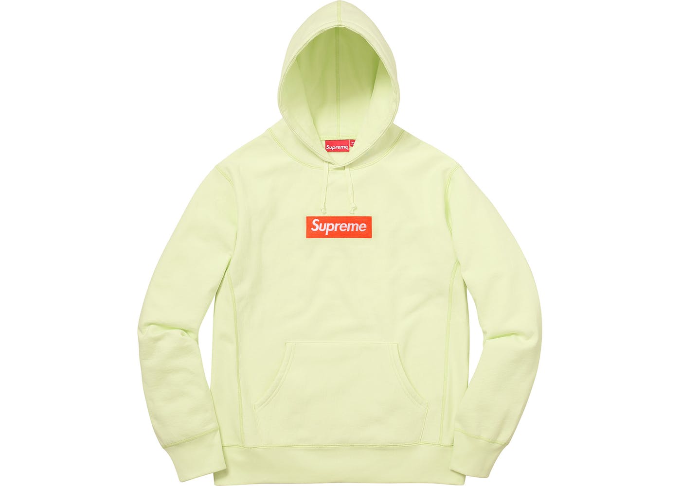 Supreme box on sale logo hoodie lime