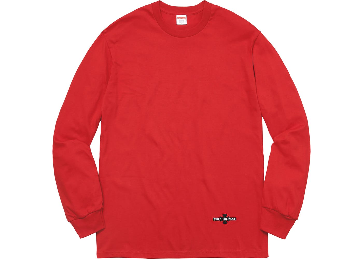 Supreme Independent Fuck The Rest Long Sleeve Red
