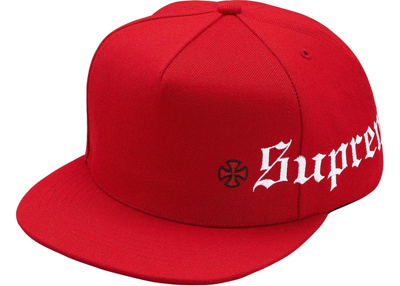 Supreme Independent Old English 5-Panel Red