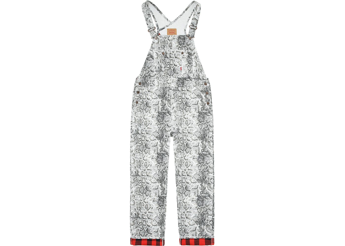 Supreme Levi's Snakeskin Overalls White - StockX News