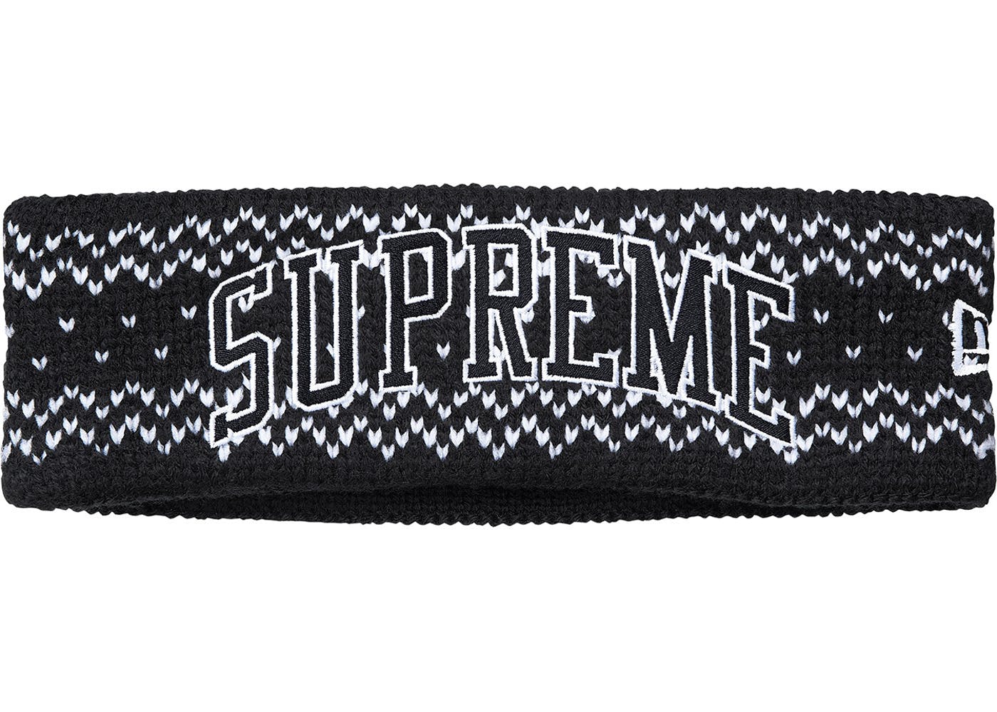 supreme New Era Headband Blackレディース