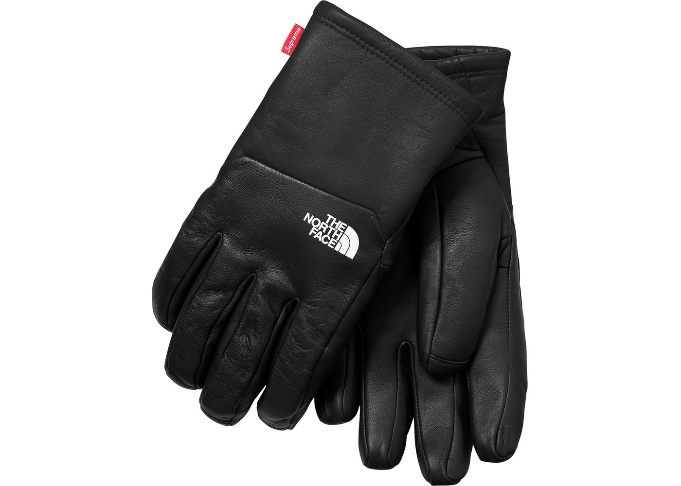 Supreme The North Face Leather Gloves Black