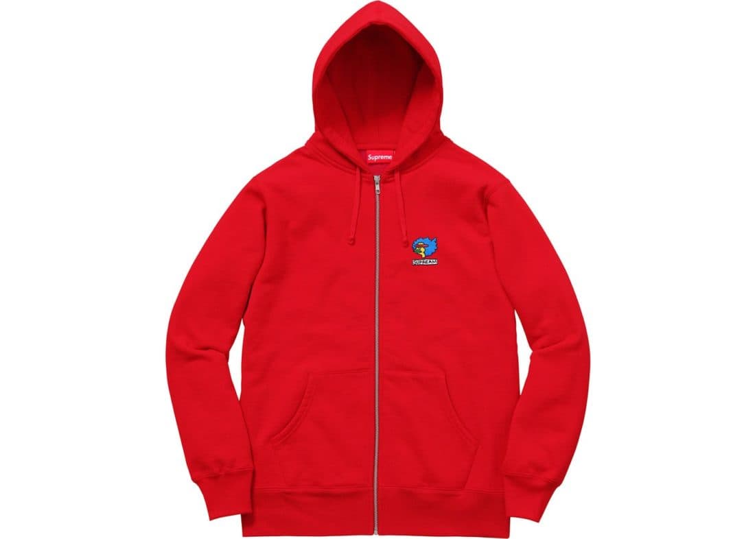 Supreme Gonz Ramm Zip Up Sweatshirt Red