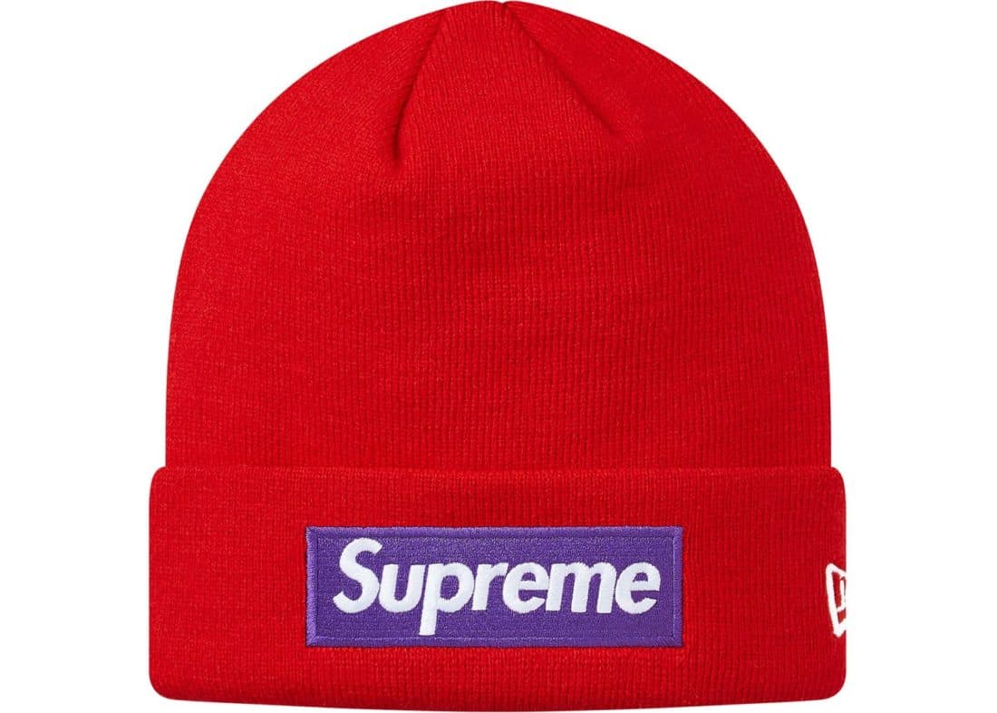 Supreme New Era Box Logo Beanie (FW17) Red