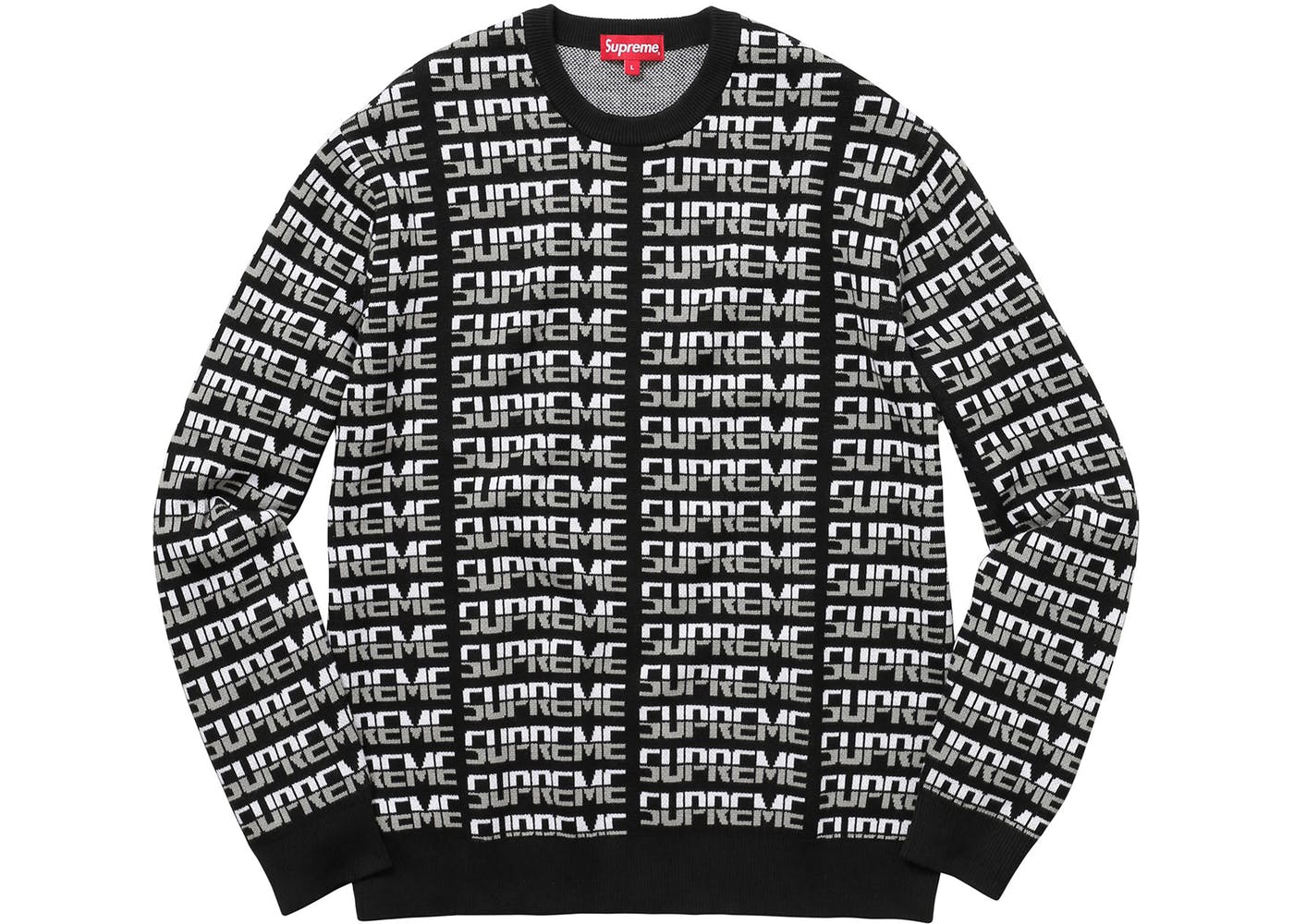 Supreme Repeat Sweater Black
