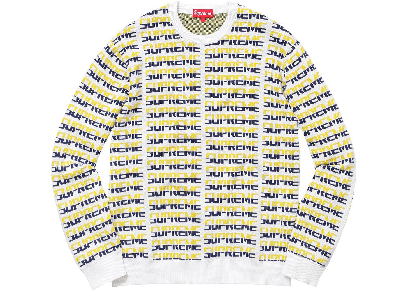 supreme logo repeat sweaterニット/セーター