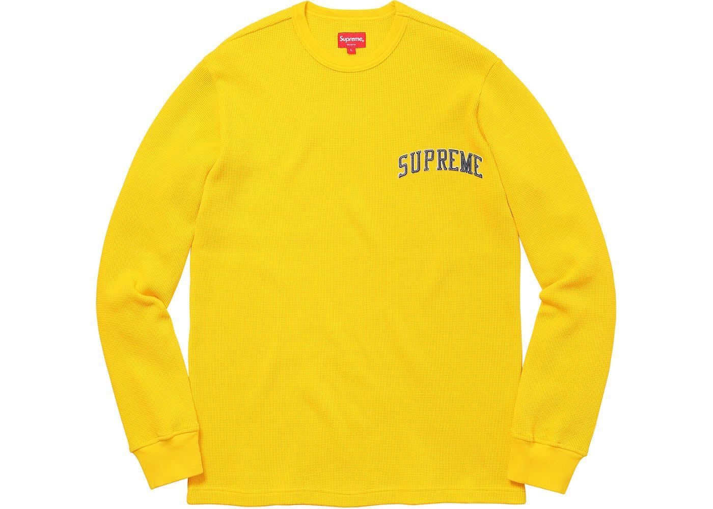 Supreme Arc Logo L/S Thermal Yellow