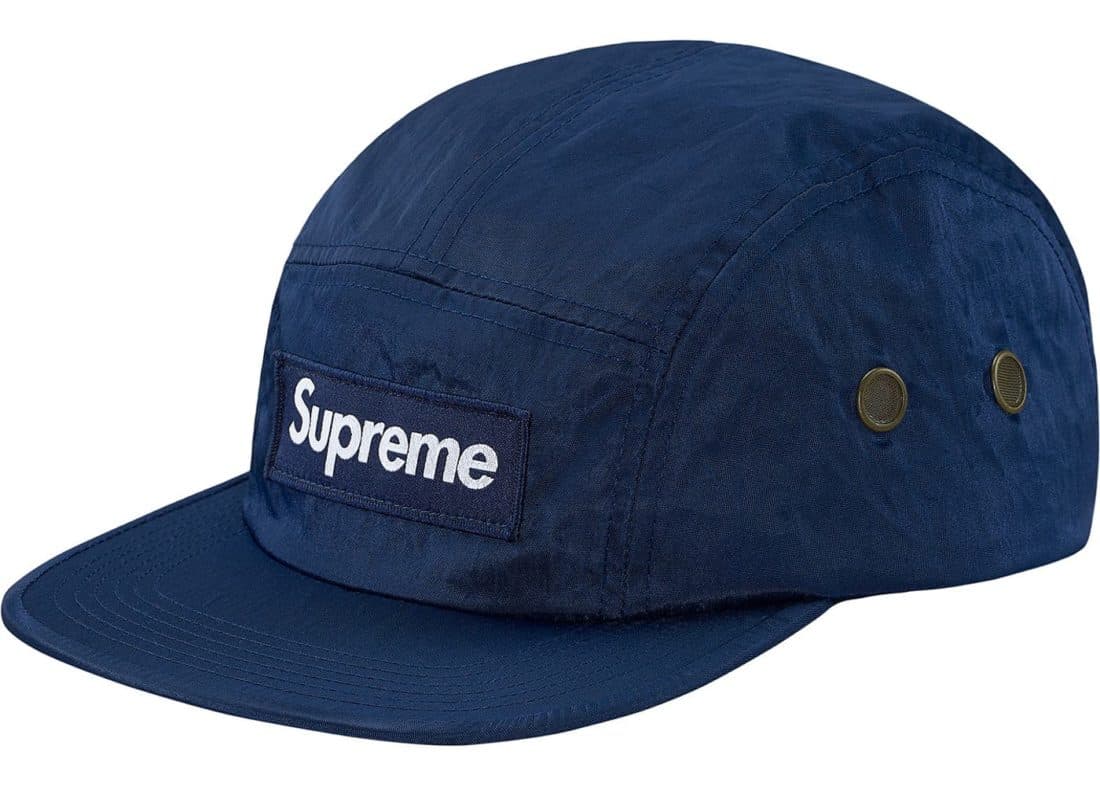 Supreme Camp Cap Washed Nylon Navy