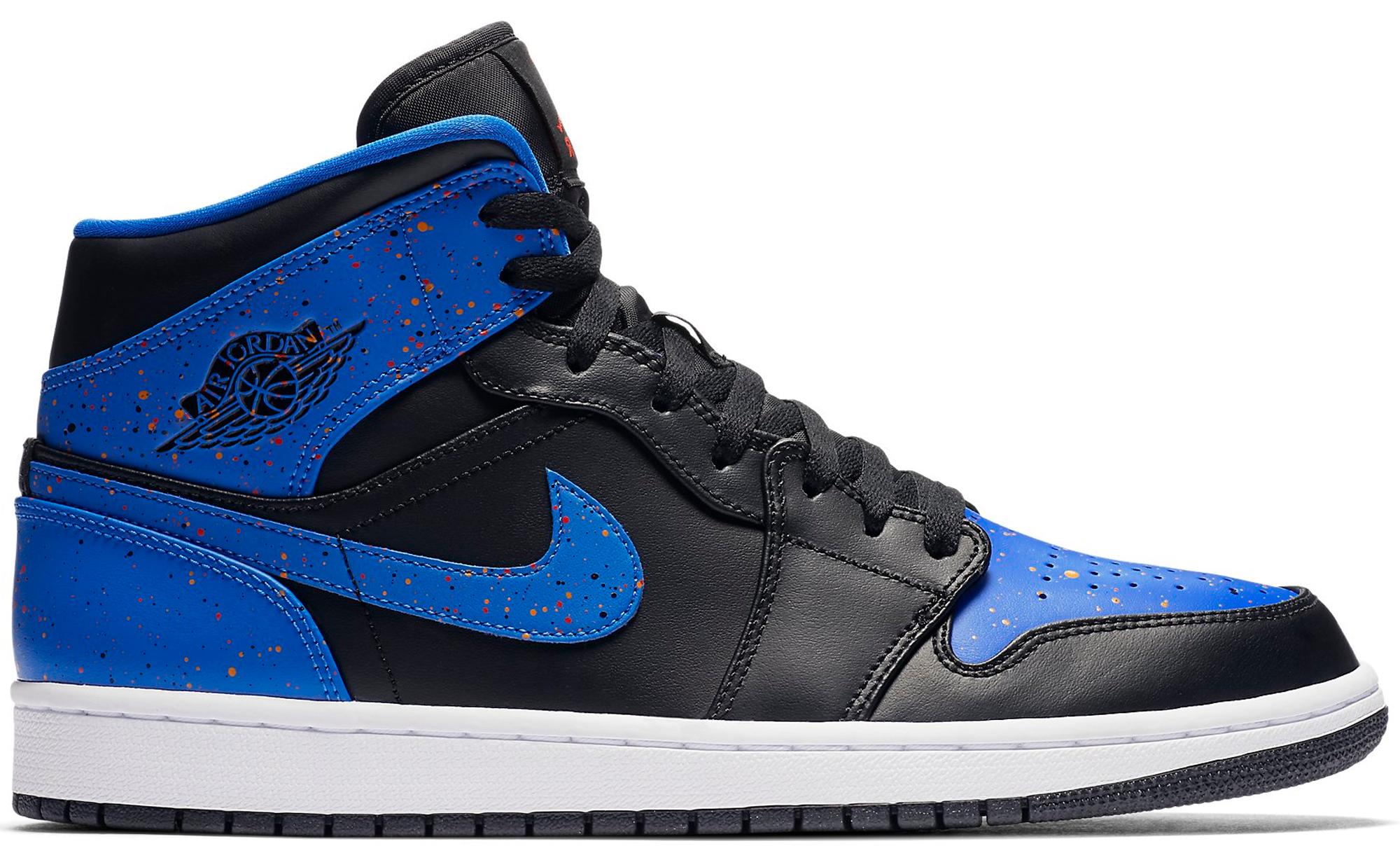 Jordan 1 cheap royal paint splatter