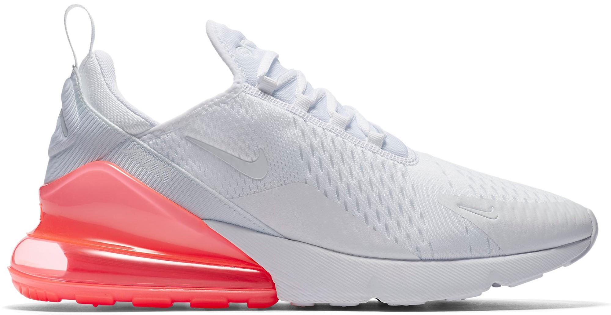 Nike Air Max 270 White Pack Hot Punch