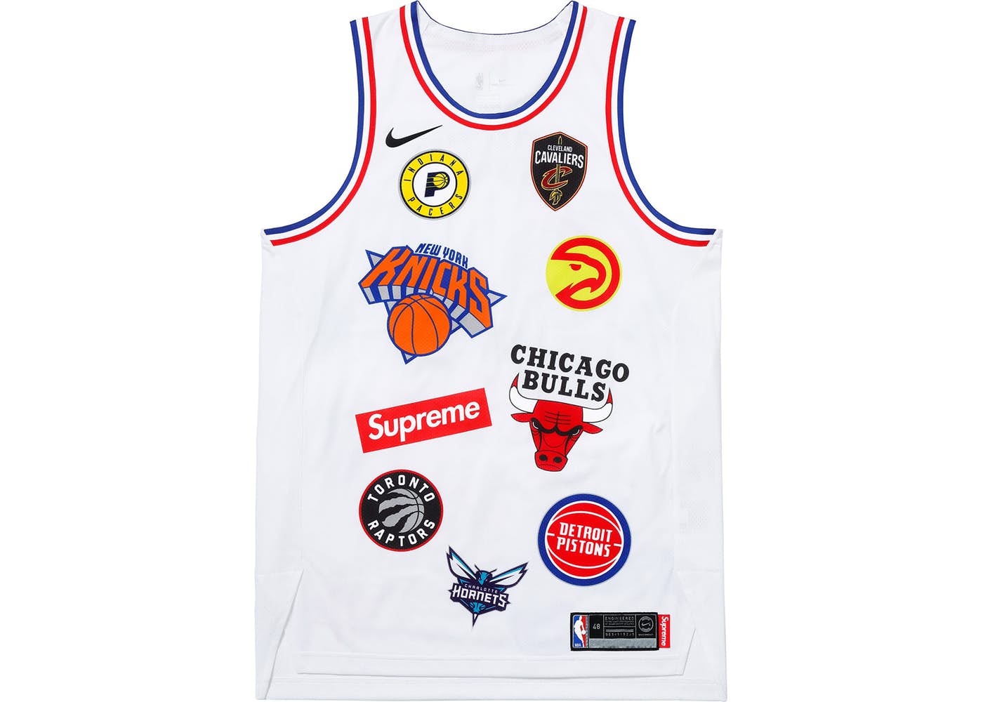 Supreme Nike NBA Teams Authentic Jersey White