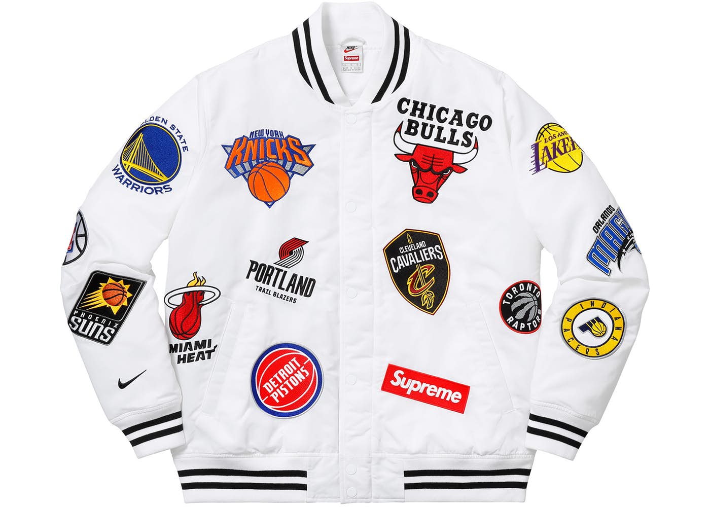 Supreme Nike NBA Teams Warm-Up Jacket White