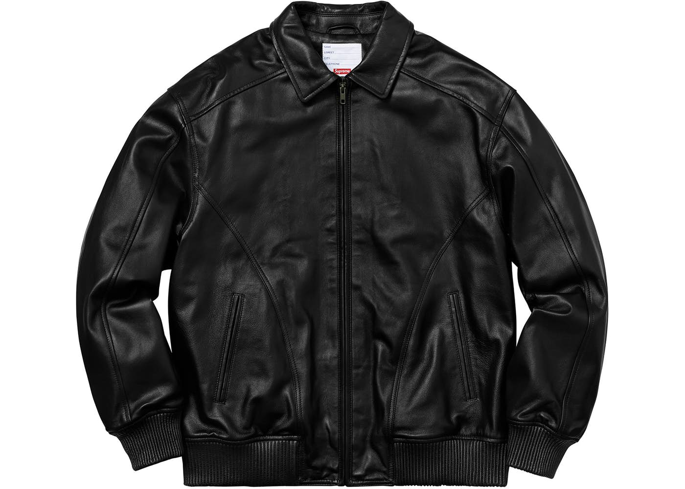 Supreme studded store leather jacket