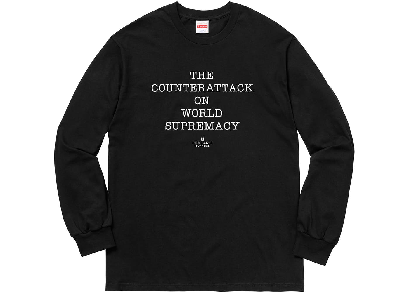Supreme UNDERCOVER/Public Enemy Counterattack Long Sleeve Tee Black