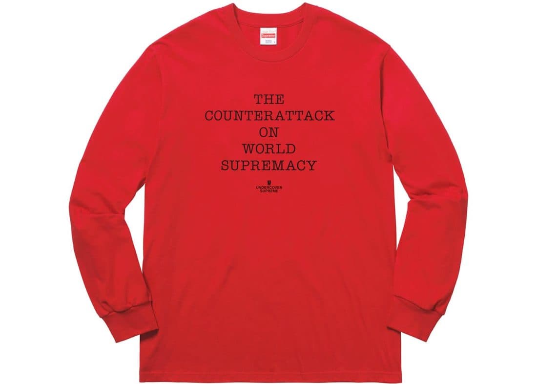 Supreme UNDERCOVER/Public Enemy Counterattack L/S Tee Red