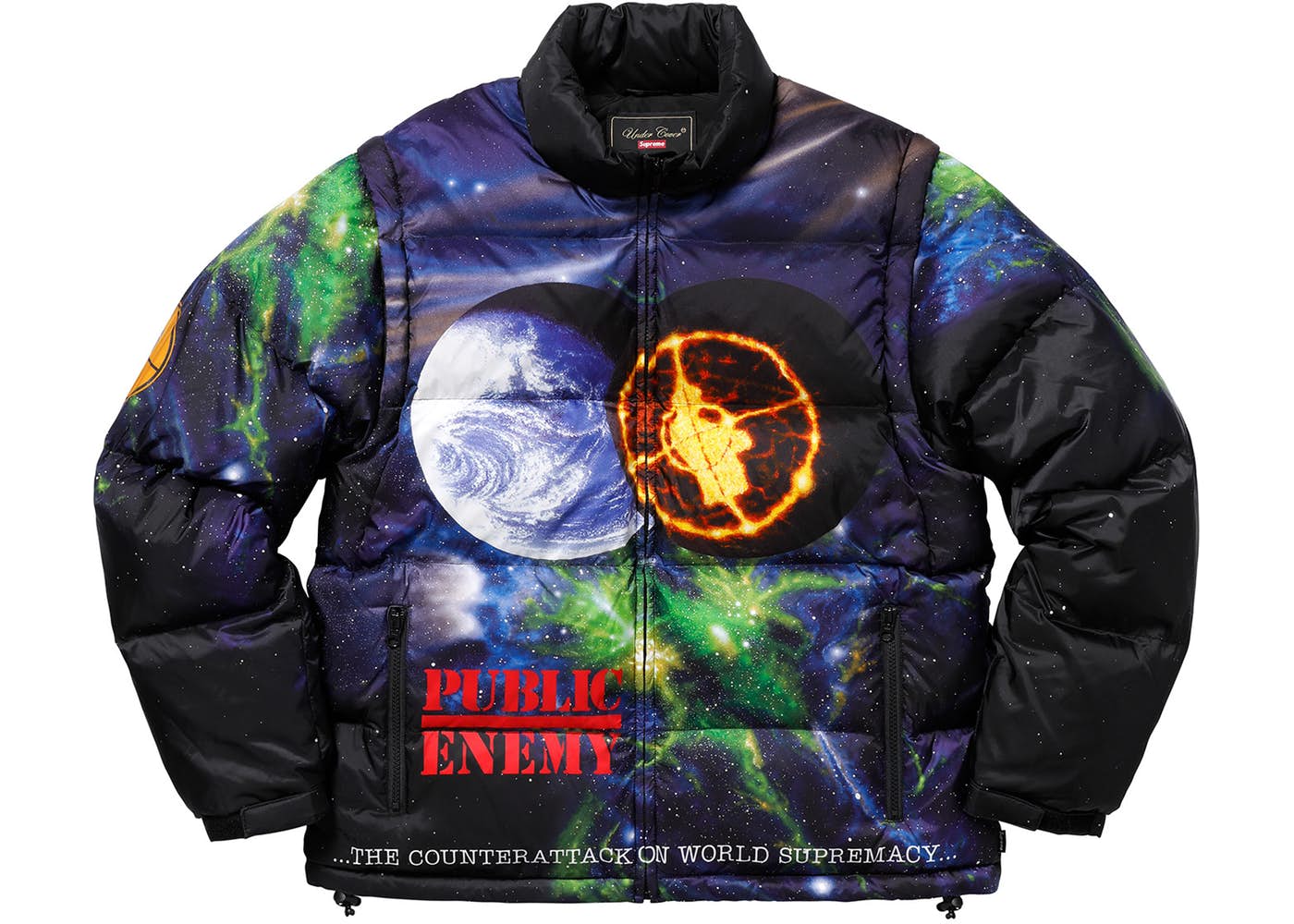 Supreme UNDERCOVER Public Enemy Puffy Jacket Spring/Summer 2018
