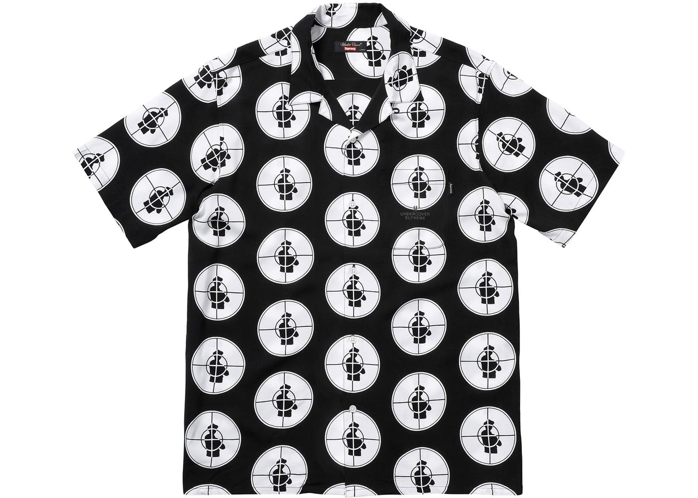 Supreme UNDERCOVER/Public Enemy Rayon Shirt Black Men's