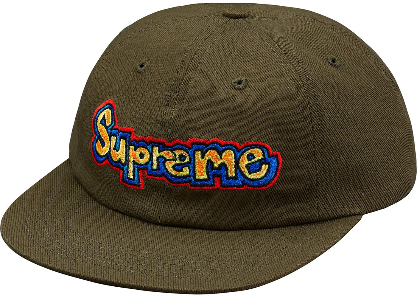 Supreme Gonz Logo 6-Panel Olive Spring/Summer 2018