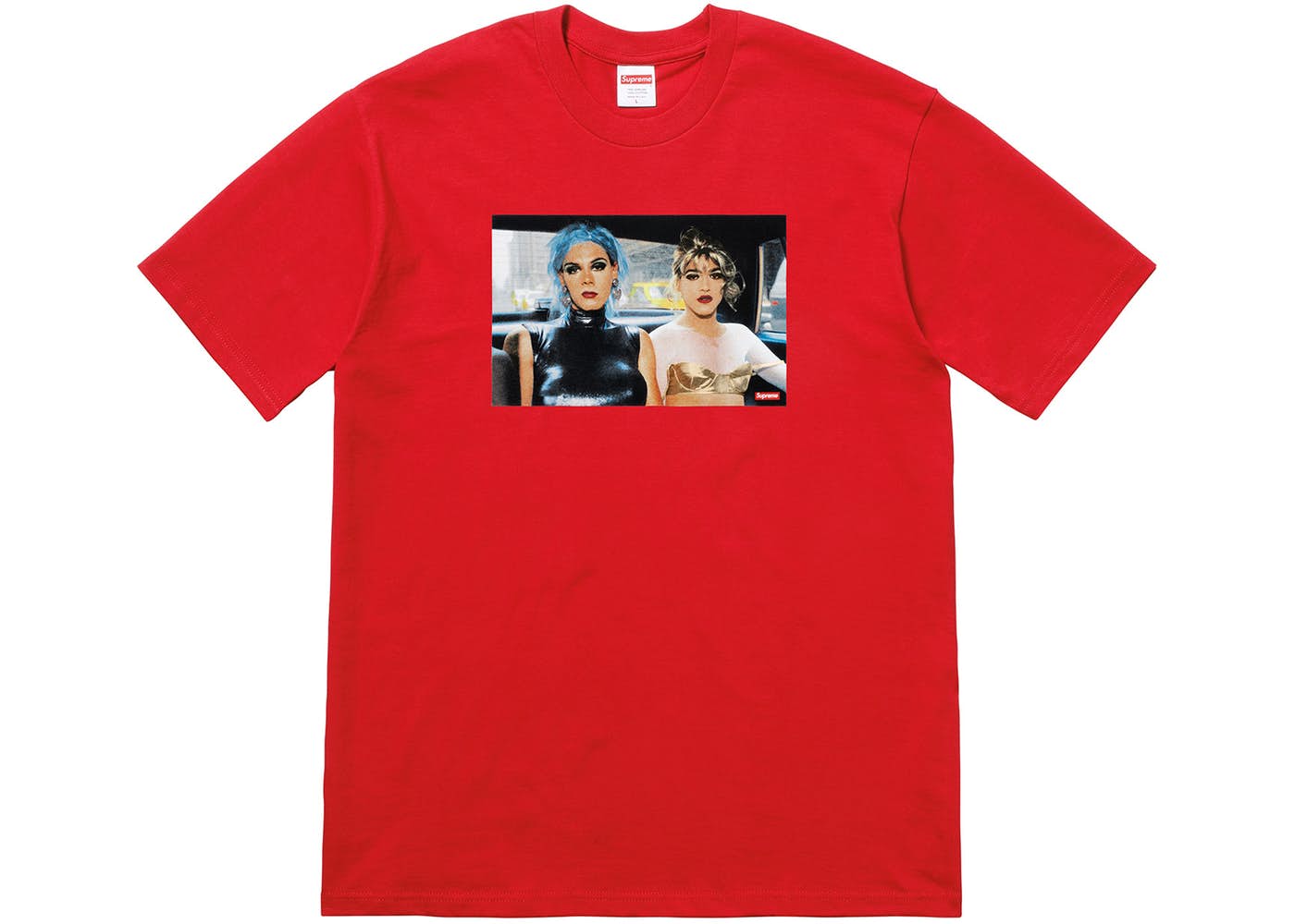 Supreme Nan Goldin Misty and Jimmy Paulette Tee Red