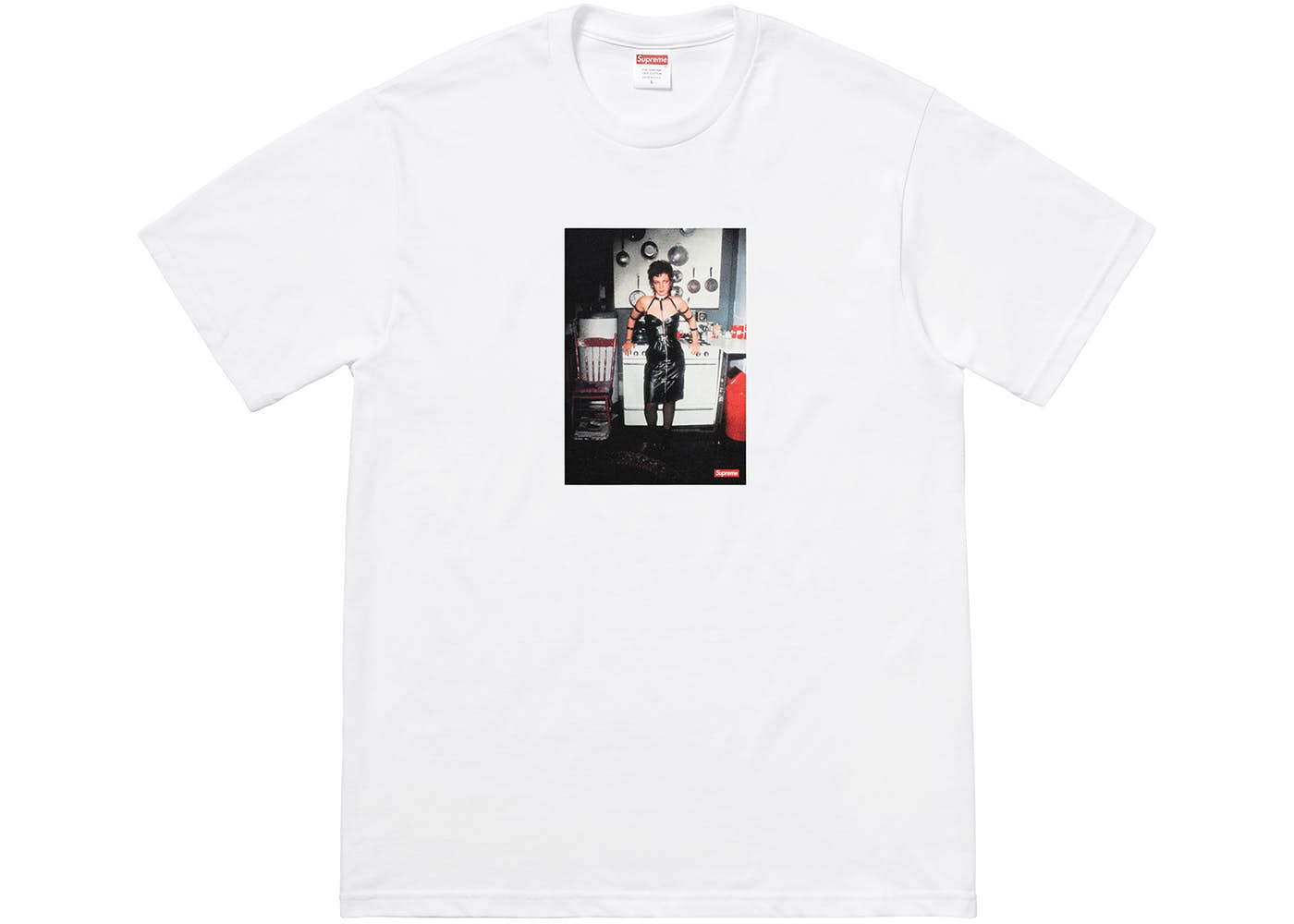 Supreme Nan Goldin Nan as a dominatrix Tee White