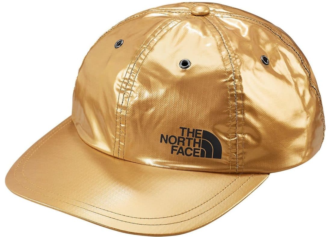 Supreme The North Face Metallic 6-Panel Gold