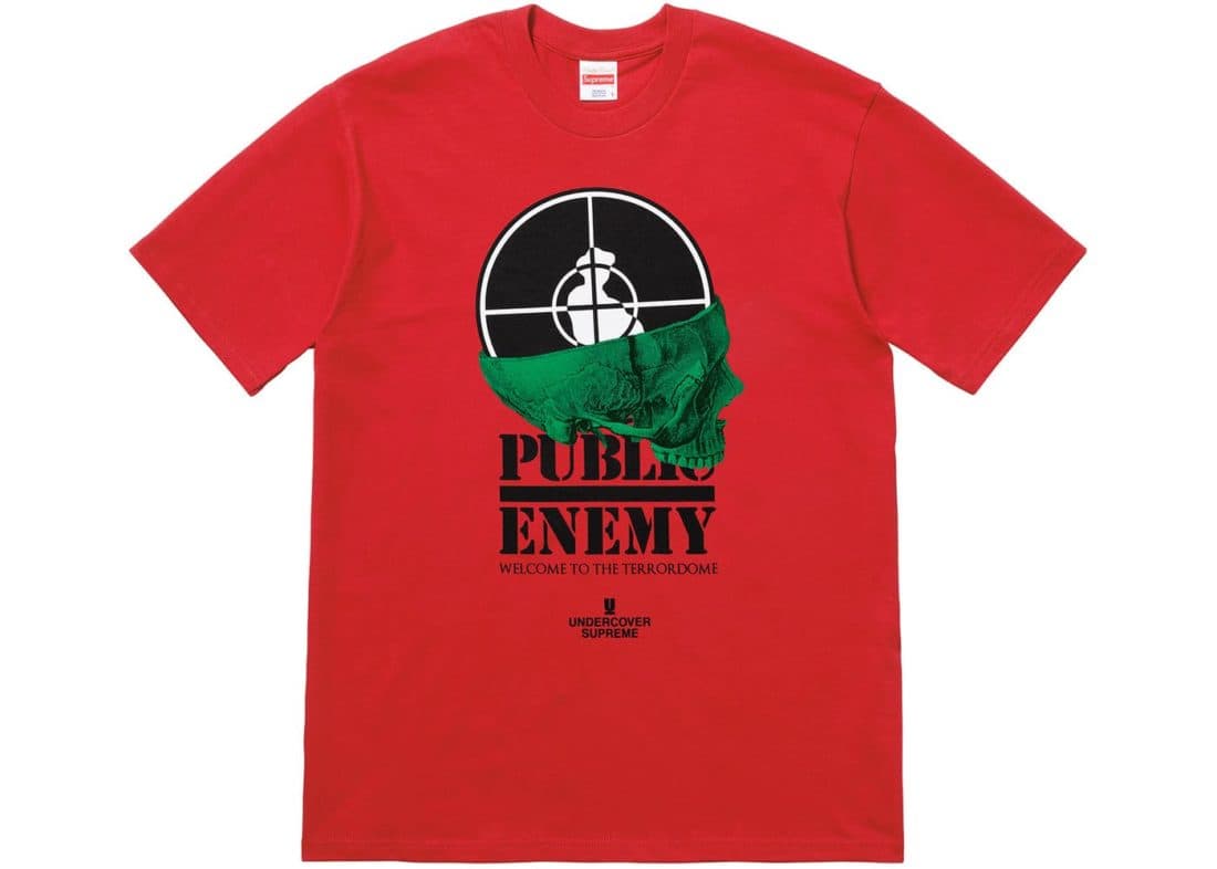 Supreme Undercover Public Enemy Terrordome Tee Red