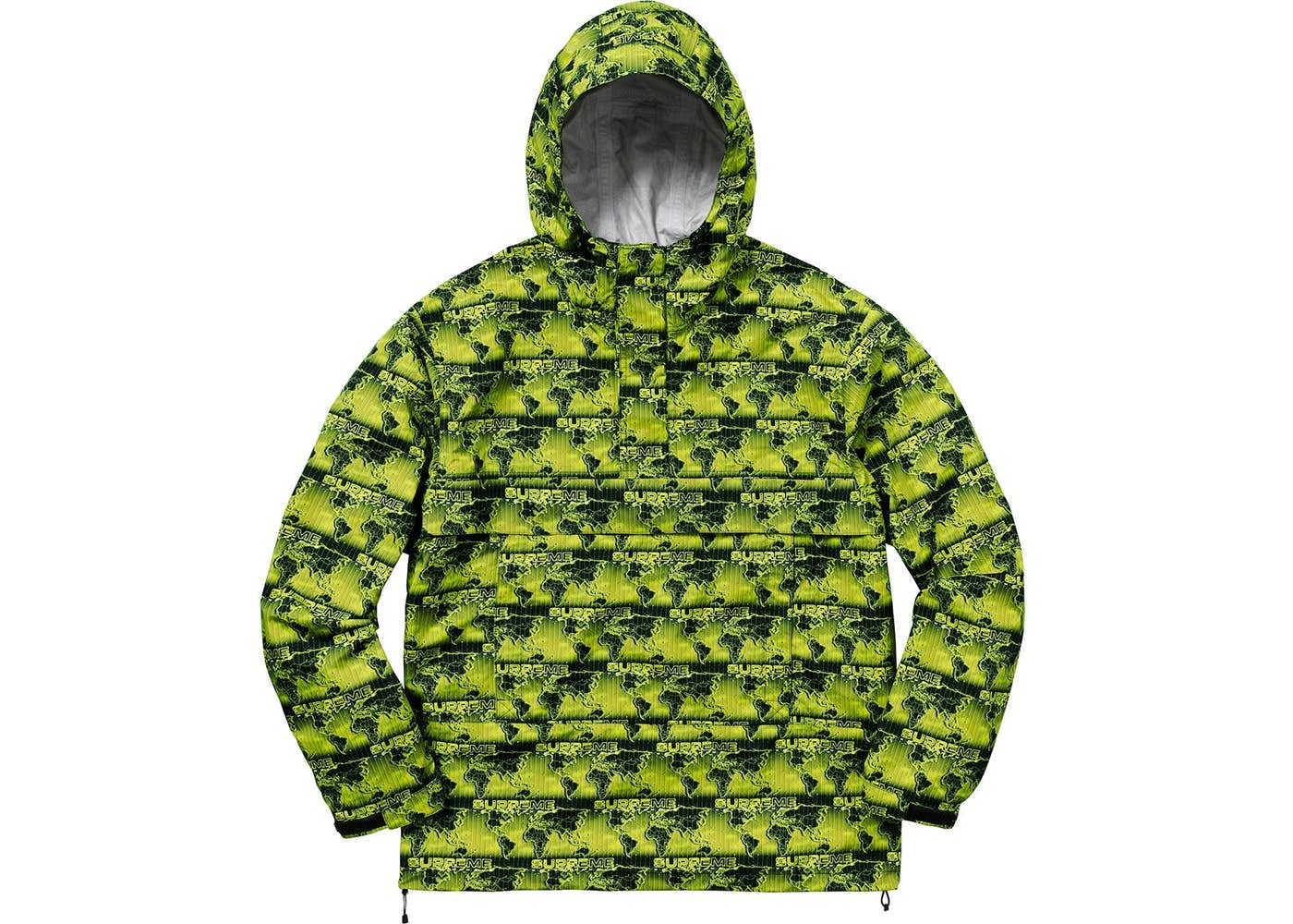 Supreme World Famous Taped Seam Hooded Pullover Pullover Green