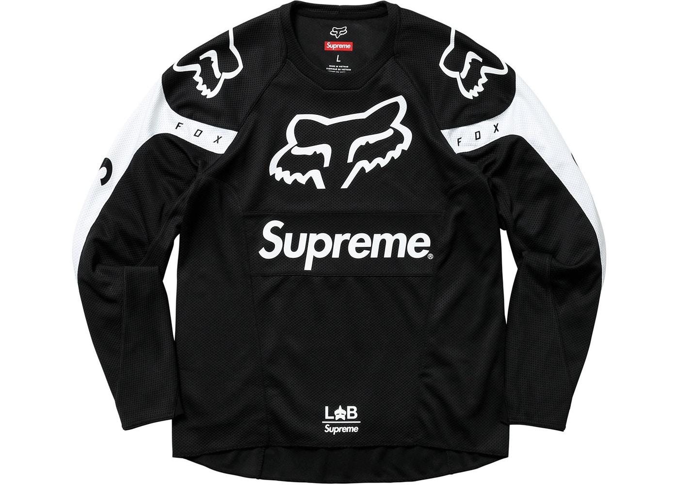 Supreme FOX Moto Racing Jersey Top 黒Sサイズ