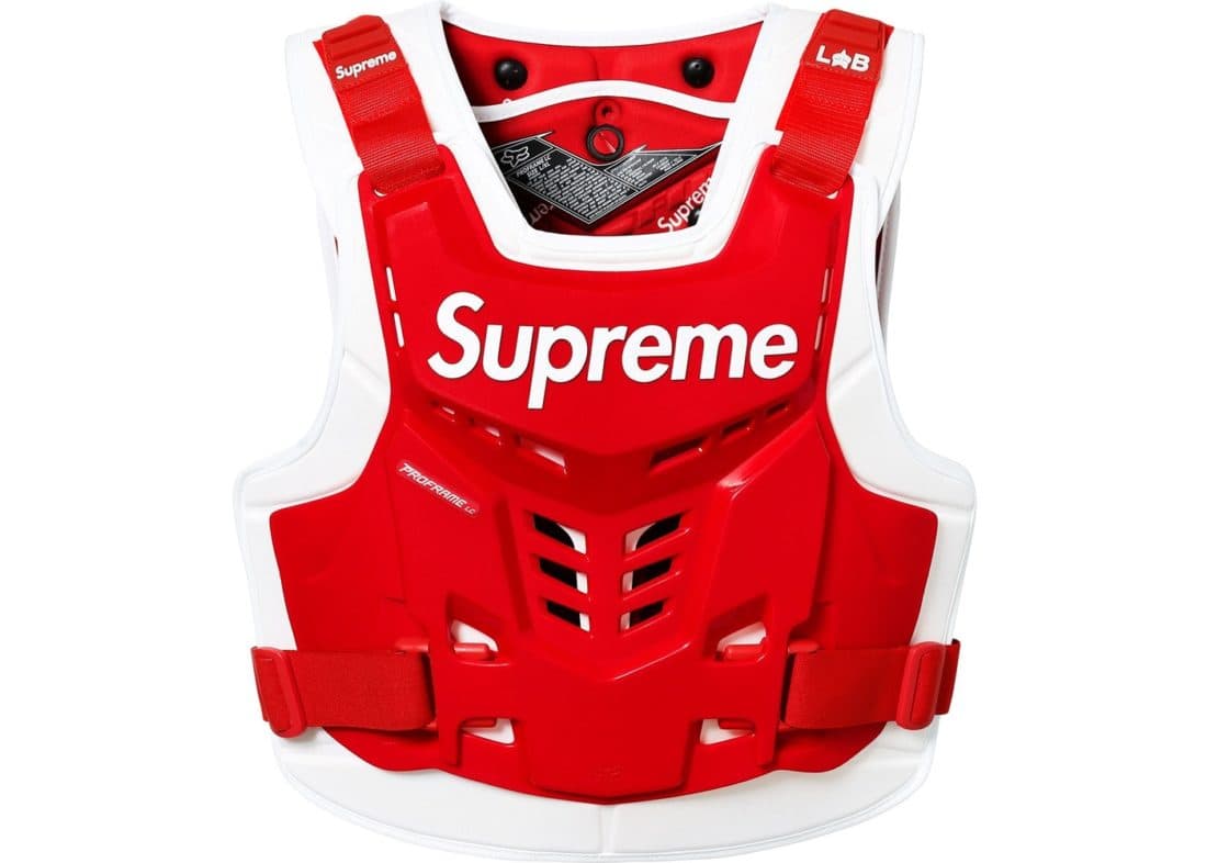 StockX Image Supreme Fox Racing Proframe Roost Deflector Vest Red