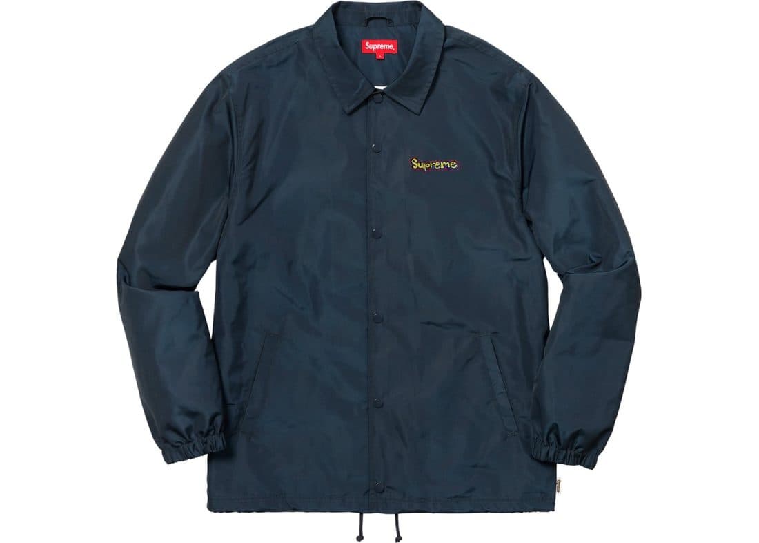 Supreme Gonz Logo Coaches Jacket Navy