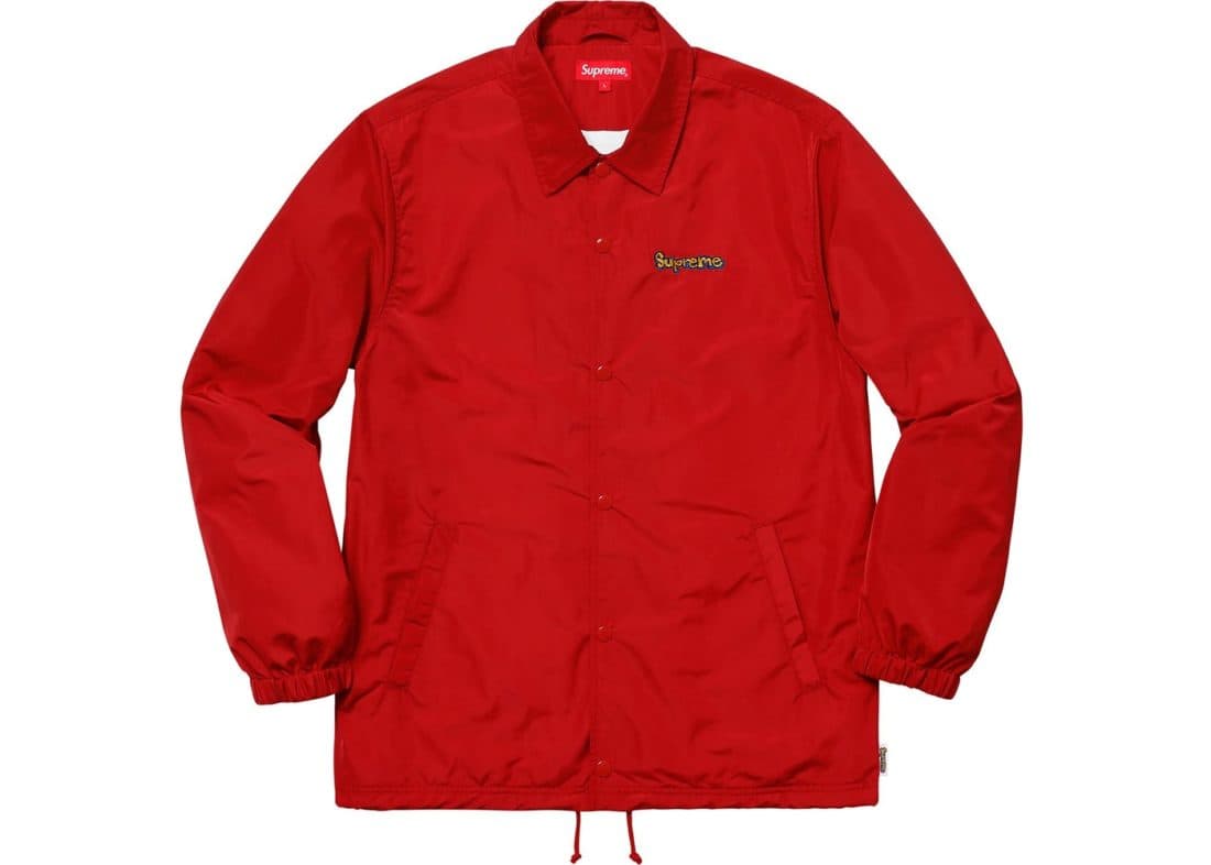 Supreme Gonz Logo Coaches Jacket Red Spring/Summer 2018